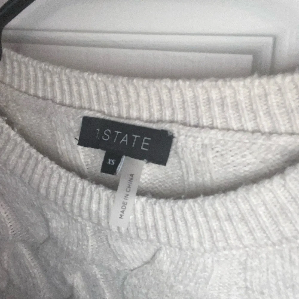 STATE Cable Knit Sweater in Cream